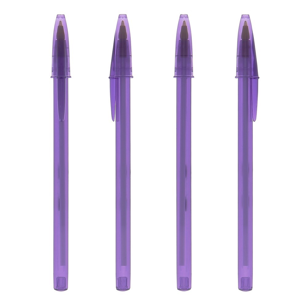 BIC® Style Kugelschreiber Transparent Lila/ Transparent Lila/ Blaue Tinte