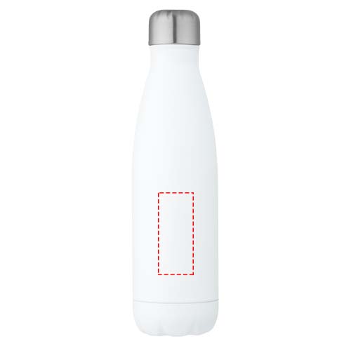 Bouteille isotherme sous vide Cove de 500 ml en cuivre et acier inoxydable recyclé certifié RCS  Blanc