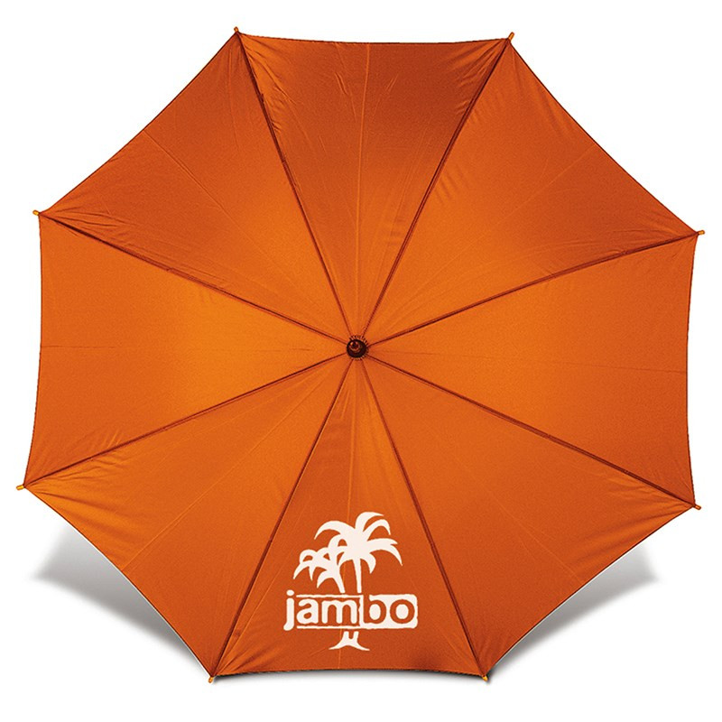 Automatik-Regenschirm mit Holzgriff