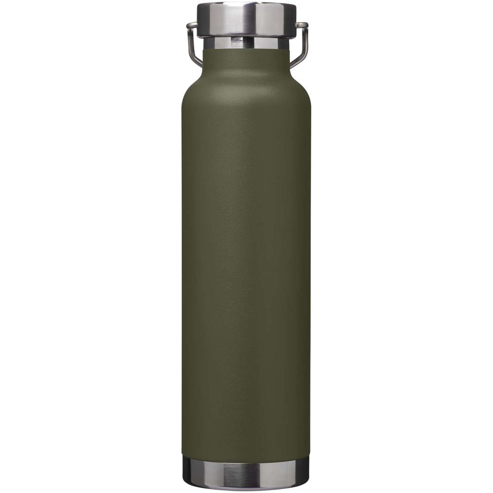 Bouteille avec isolation sous vide Astra de 650 ml en cuivre et acier inoxydable recyclé certifié RCS Vert forêt