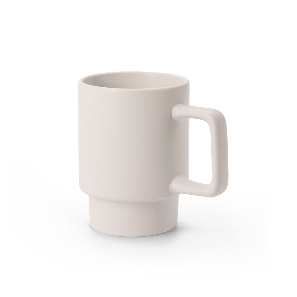 KUERTEN Tasse en céramique avec finition mate 330 ml Blanc cassé
