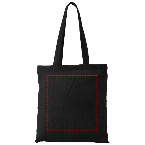 Peru 180 g/m² Baumwoll Tragetasche 7L Schwarz