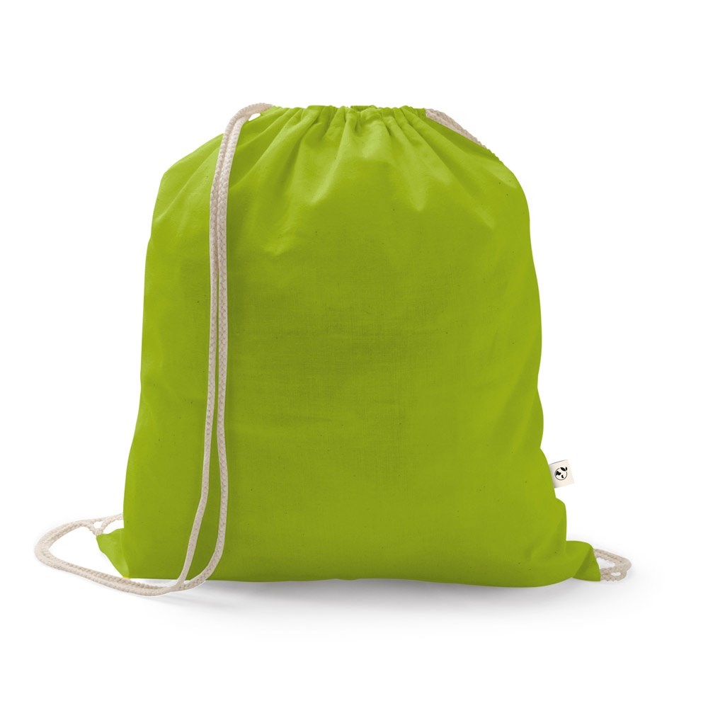 ISTANBUL Rucksack aus recycelter Baumwolle (70%), Polyester (30% rPET) (150 g/m²) hellgrün
