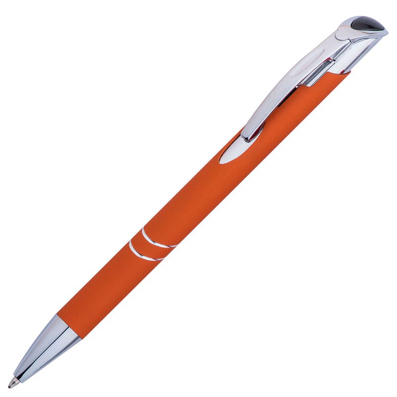 Hochwertige Kugelschreiber Thun mit Logo ✓ ideal als Kundengeschenke. orange