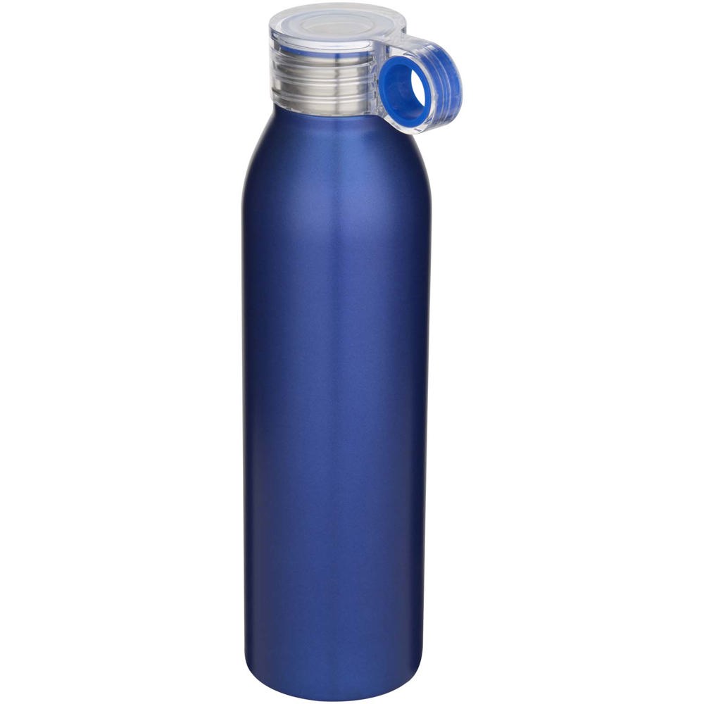 Bouteille d’eau Grom de 650 ml en acier inoxydable recyclé certifié RCS Bleu royal