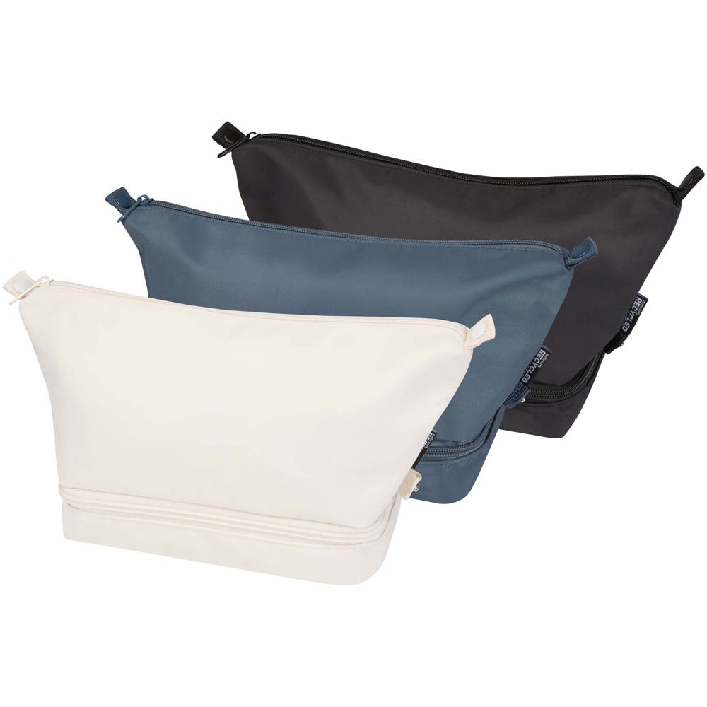 Sac de toilette de voyage Trip Aware™ de 6 L en matériaux recyclés Hale Blue