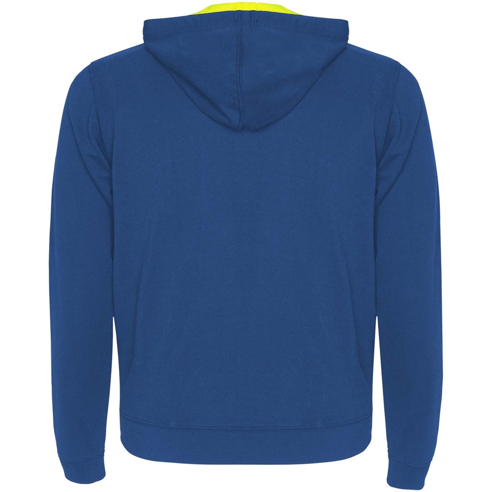 Fuji Kaputzensweatjacke Unisex royalblau, Fluor Yellow
