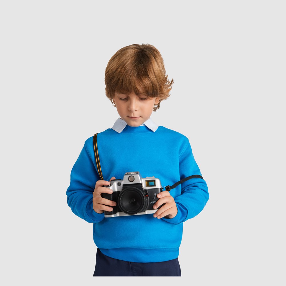 Pull à col ras-du-cou Clasica pour enfant noir