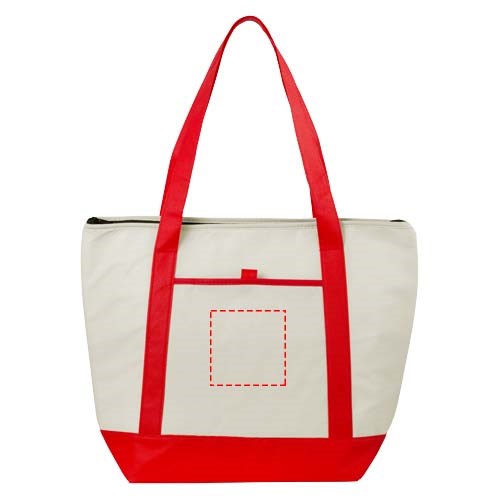 Lighthouse Non Woven Kühltasche 21L natural, rot