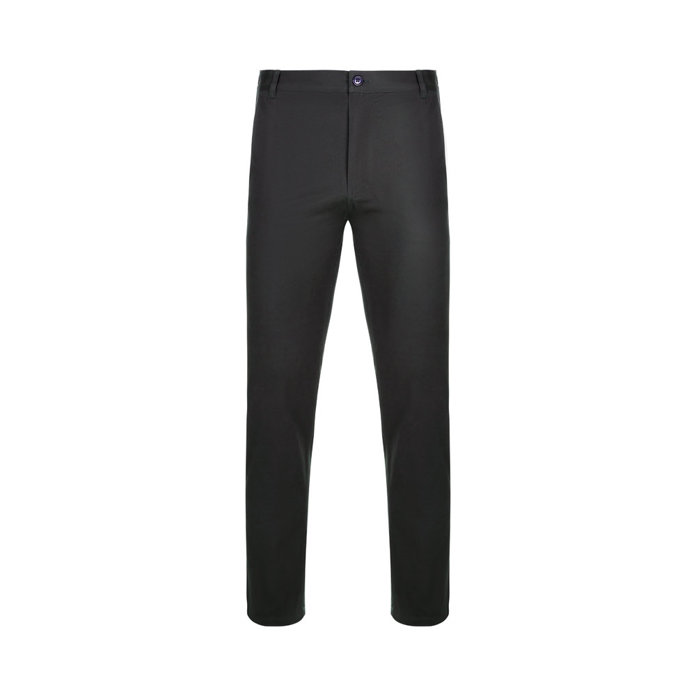 VL VISHNU Pantalon chino stretch unisexe (260g/m²), en coton (98%) et élasthanne (2%) noir