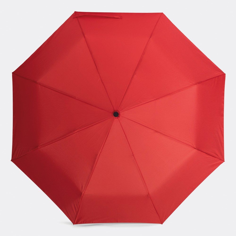 Taschenschirm Arizona mit Logo - praktisch, funktional und stilvoll. Ideal als Werbeartikel für Regentage. rot