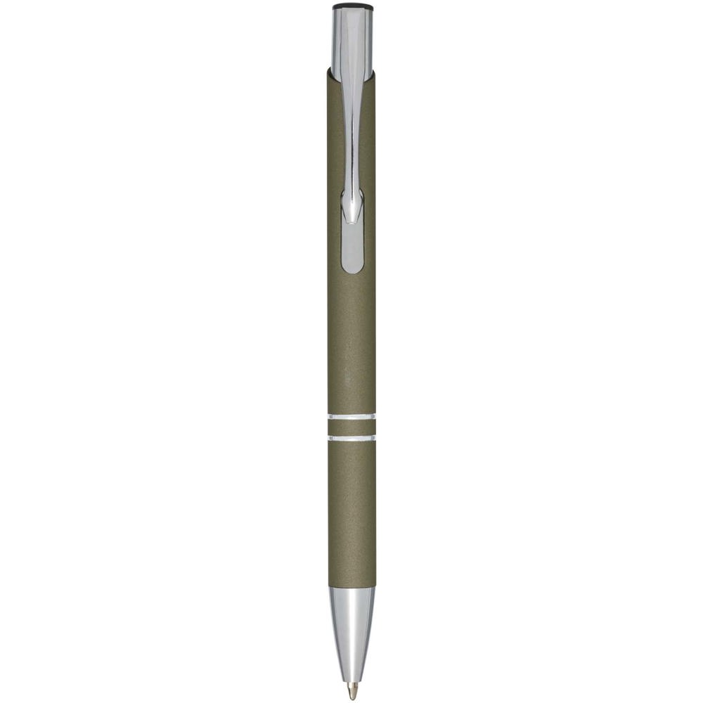 Moneta Soft Touch Druckkugelschreiber (schwarze Mine) waldgrün
