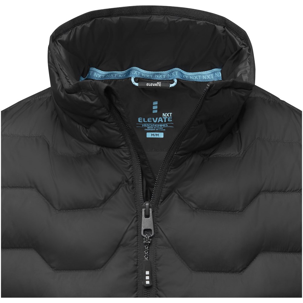 Epidote GRS isolierter Daunen-Bodywarmer aus recyceltem Material für Herren Schwarz