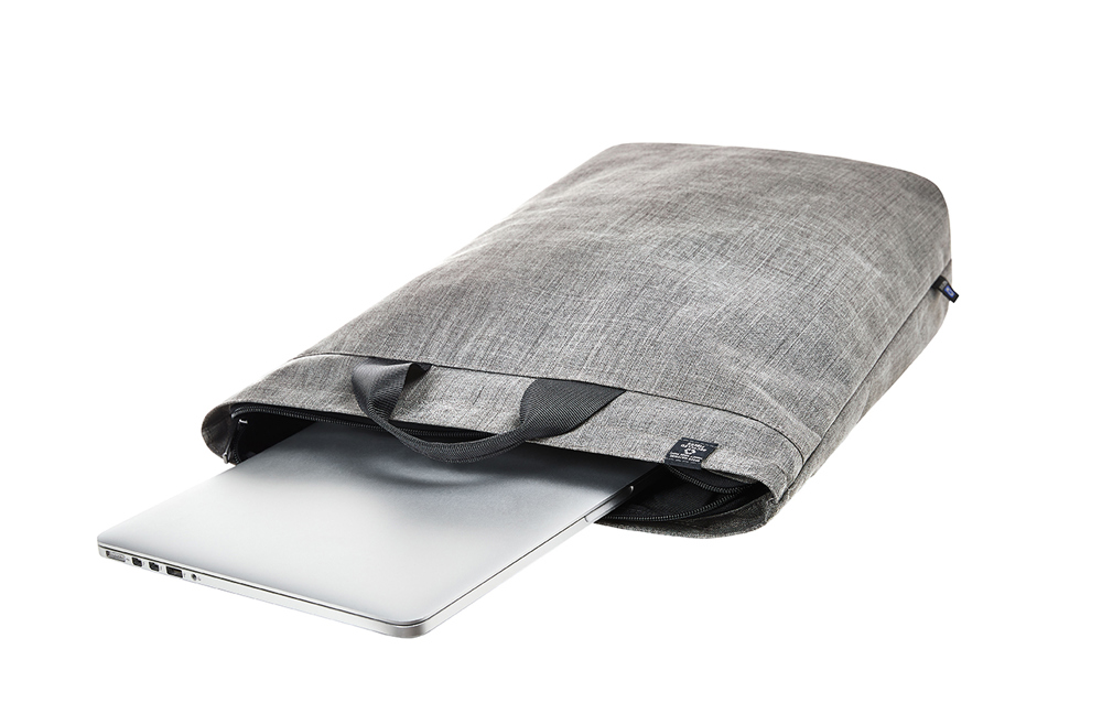 Laptop-Rucksack EUROPE hellgrau meliert