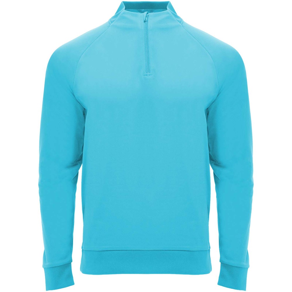 Epiro 200 g/m² Half-Zip Sweatshirt für Kinder Fluor-Türkis