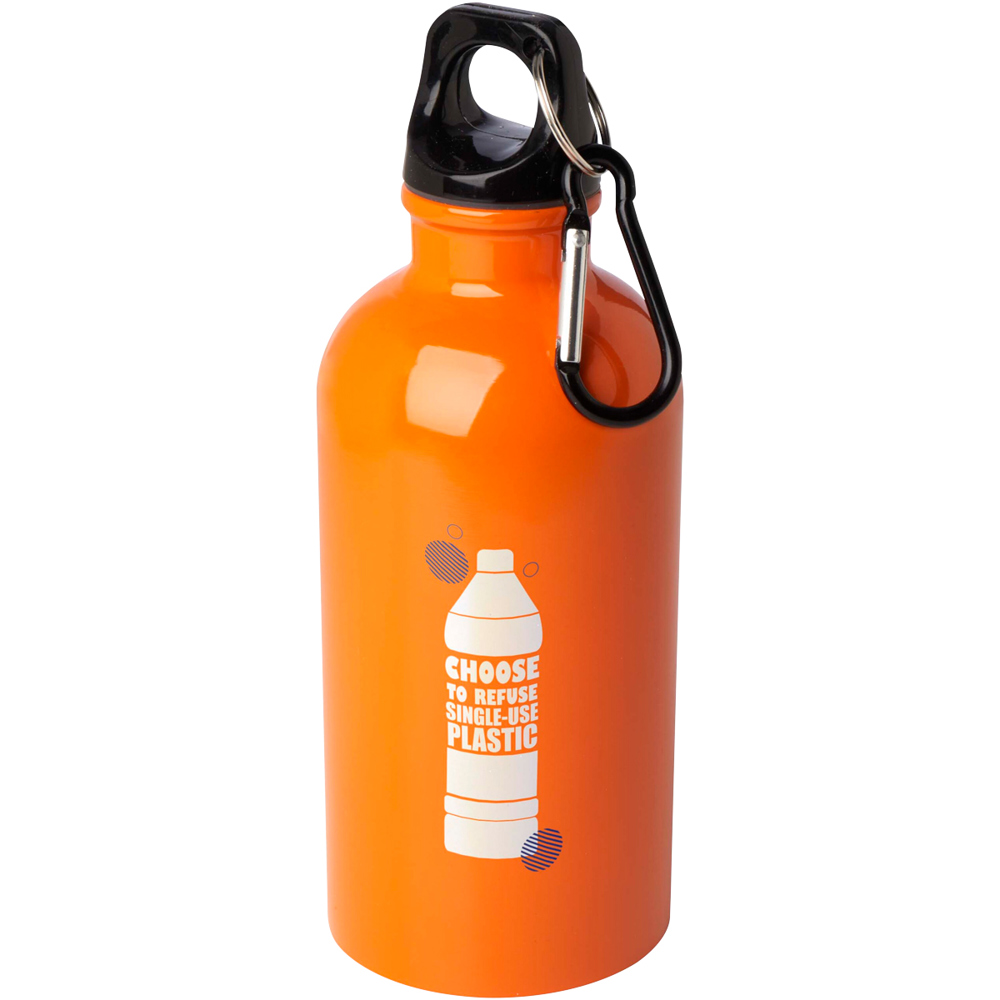 Trinkflasche 400 ml 360 Grad orange
