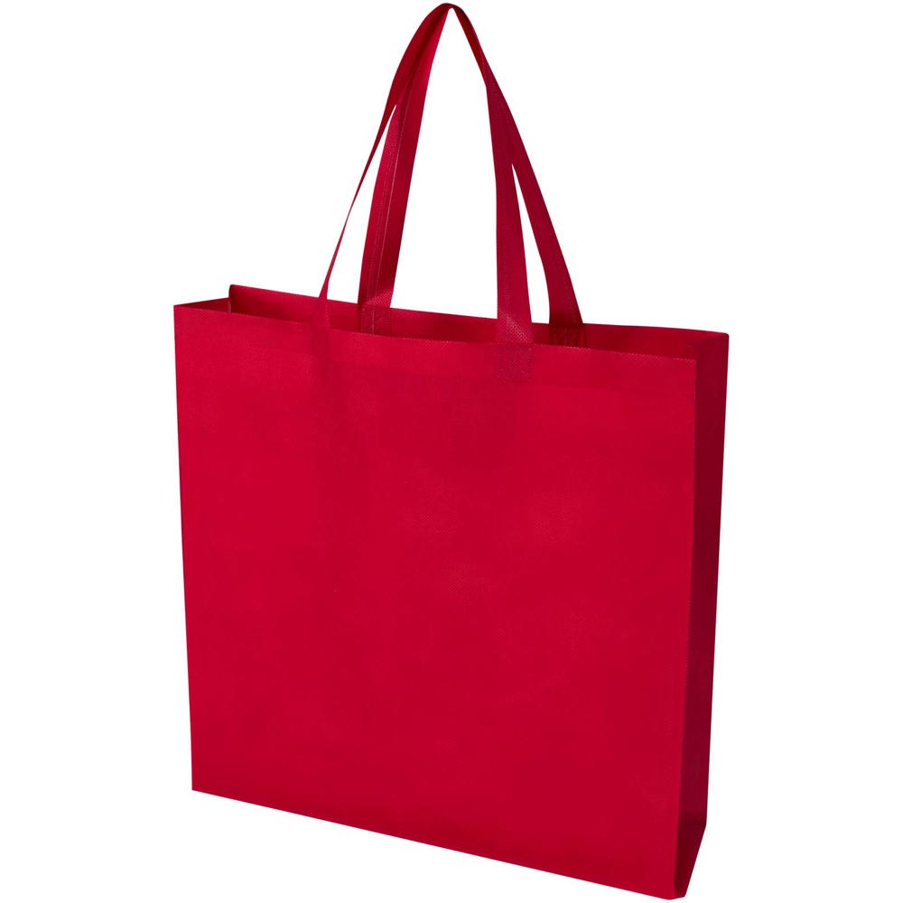 Sac shopping à soufflets EcoSeal non tissé recyclé et certifié GRS de 12 L Rouge