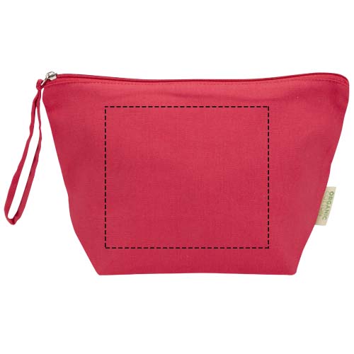 Grande pochette à accessoires Odisha de 3 L bio certifiée OCS 180 g/m² rouge