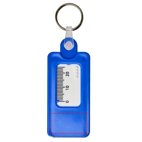 Porte-clés Kym recyclé vérificateur de structures de pneu Bleu