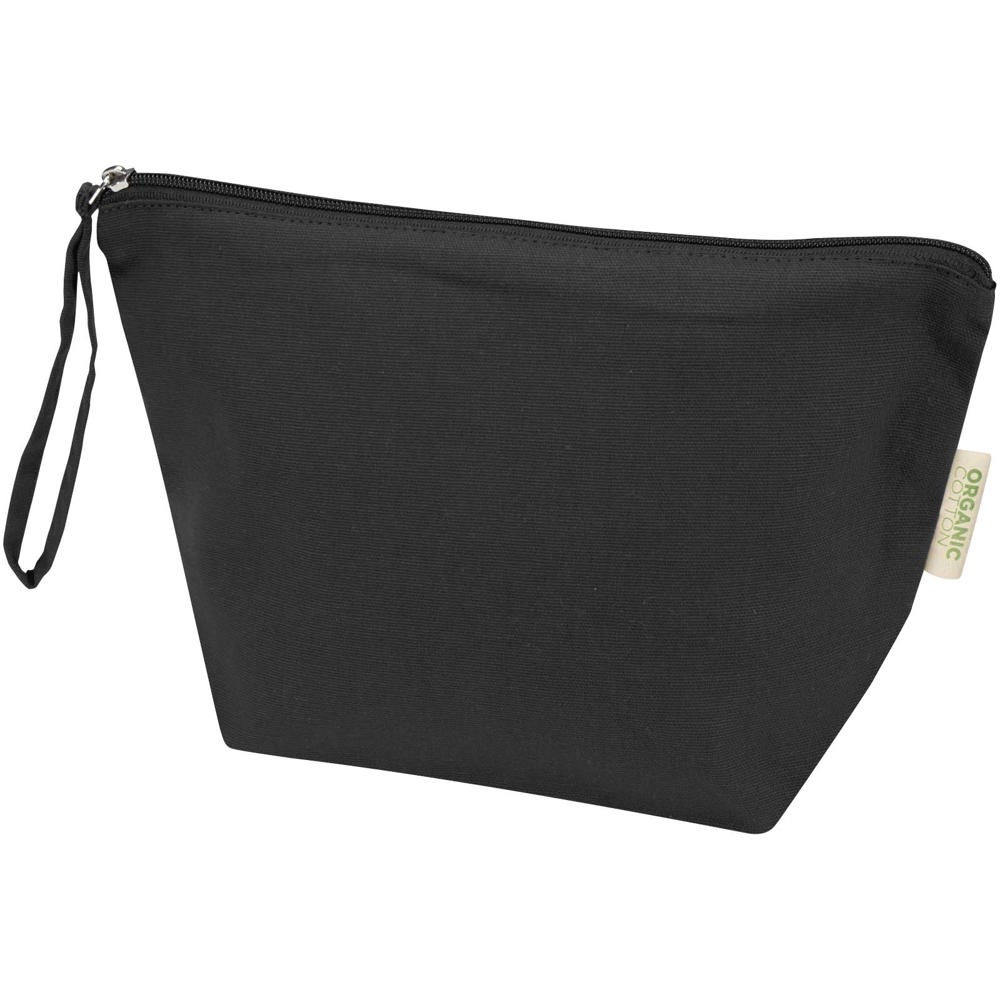 Grande pochette à accessoires Odisha de 3 L bio certifiée OCS 180 g/m² noir