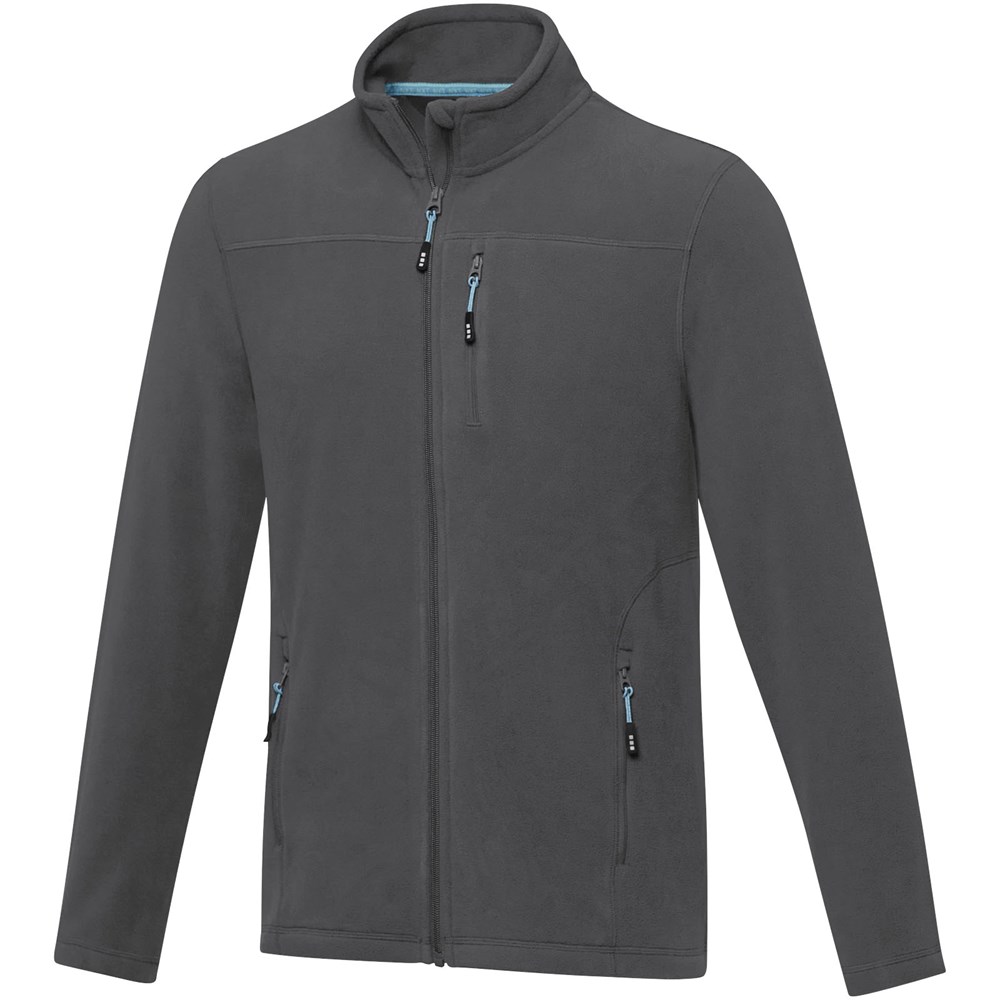 Amber GRS recycelte Fleecejacke für Herren storm grey