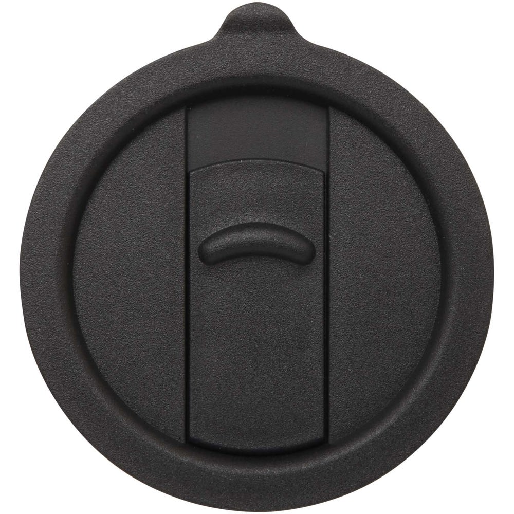 Mug Carter en céramique de 450 ml avec couvercle en plastique Noir
