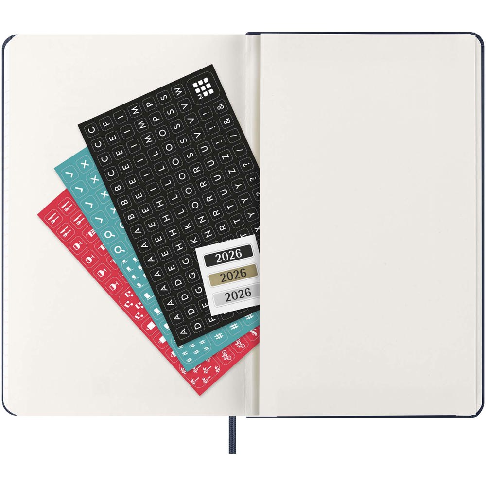 Agenda L hebdomadaire 12 mois Moleskine à couverture rigide Bleu saphir