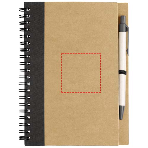 Priestly A6 Recycling Notizbuch mit Stift natur, schwarz