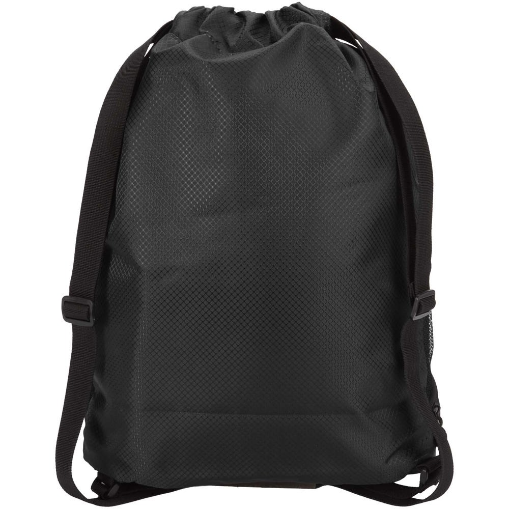 Sac de sport Nomad à cordon en matériaux recyclés certifiés GRS avec compartiment inférieur de 18 L Noir