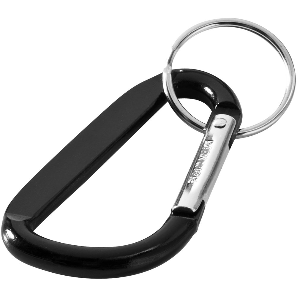 Timor RCS Karabiner Schlüsselanhänger aus recyceltem Aluminium schwarz