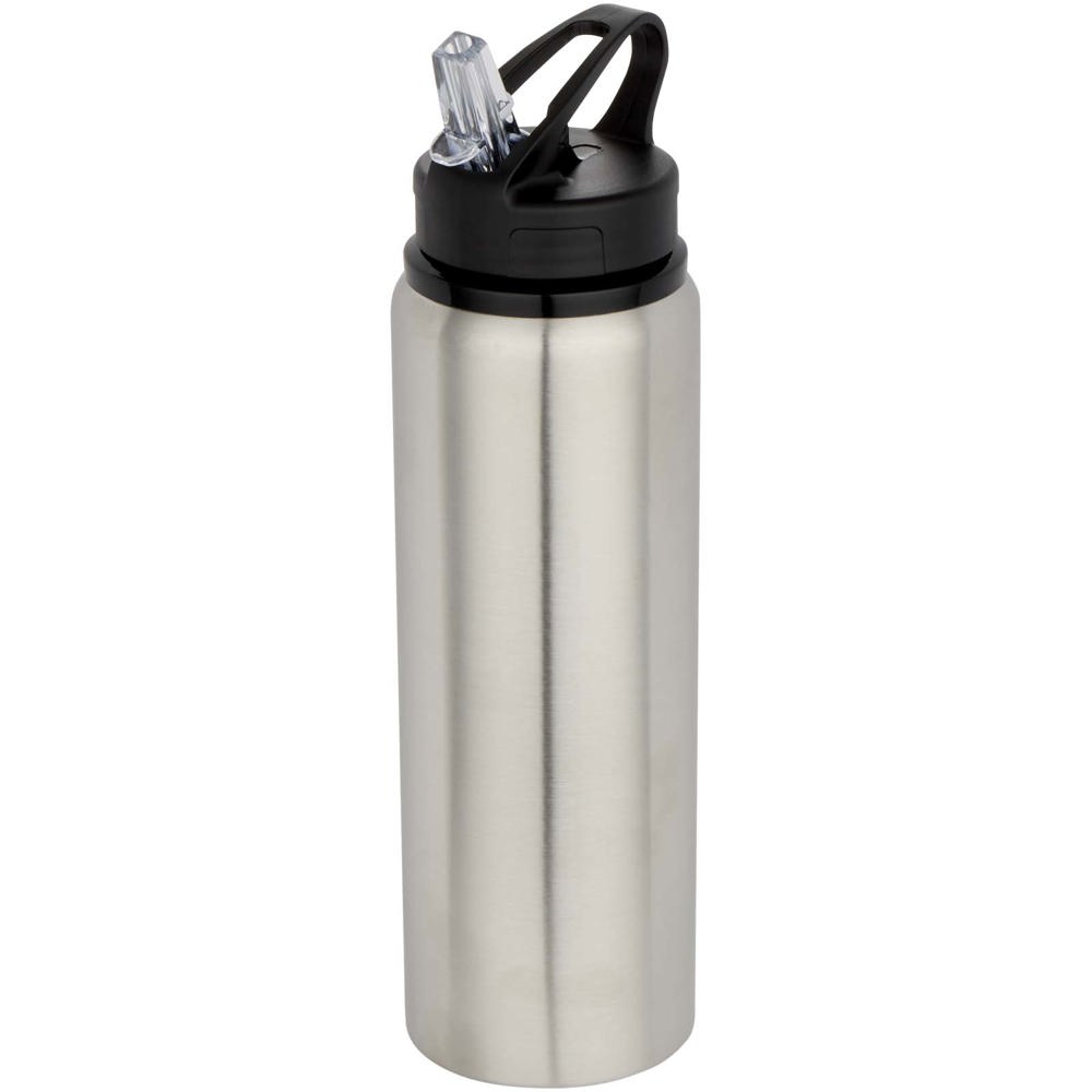 Fitz 800 ml RCS-zertifizierte, einwandige Trinkflasche aus recyceltem Edelstahl grau