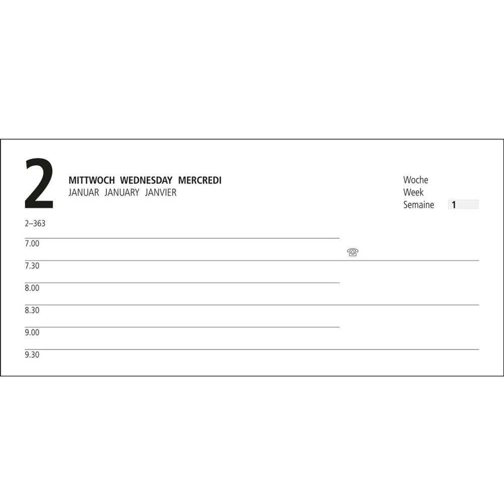 Buchkalender Basic 2027