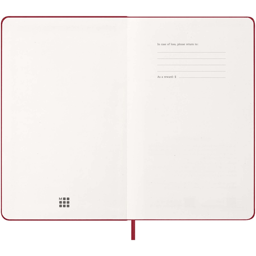 Moleskine Hardcover 12 Monate Wochenkalender L scharlachrot