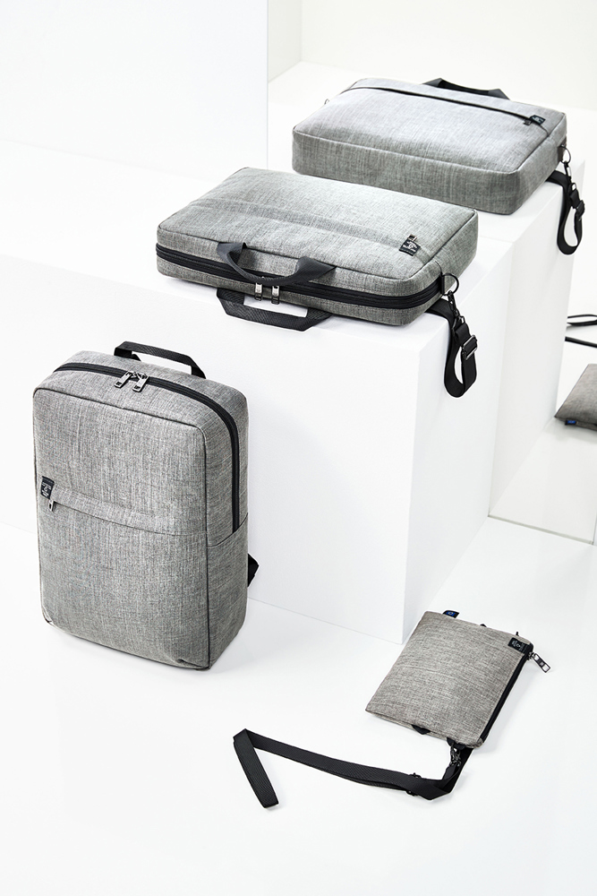 Notebook-Rucksack EUROPE hellgrau meliert