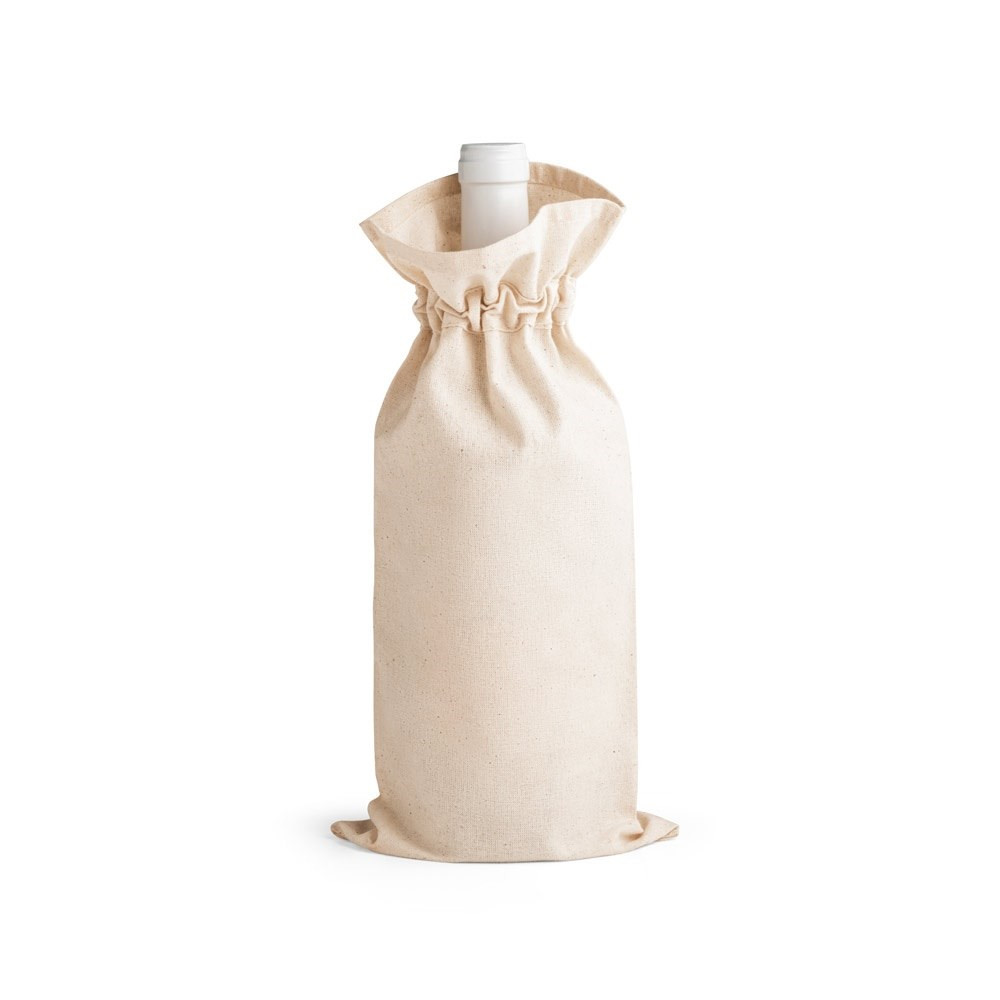 JEROME. Flaschenbeutel aus 100% Baumwolle (180 g/m²)