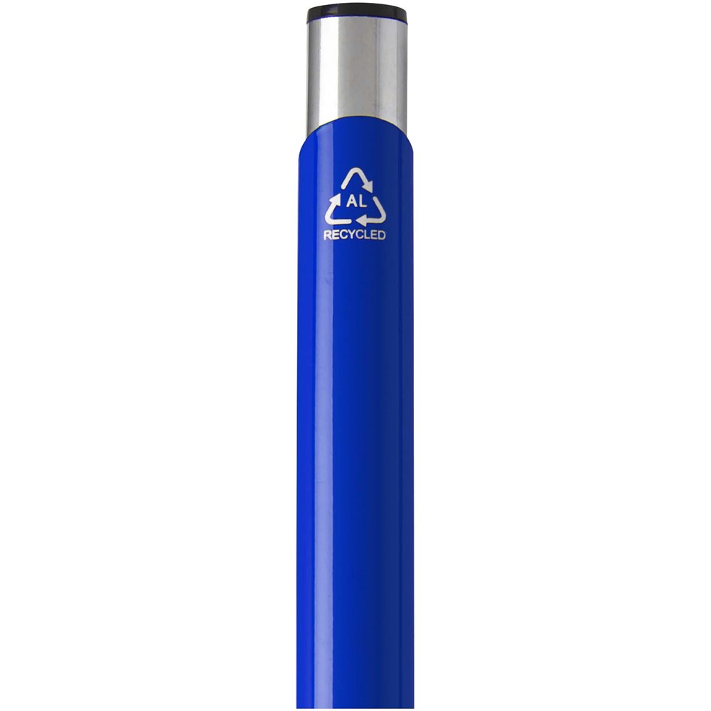 Moneta Kugelschreiber aus recyceltem Aluminium (blaue Mine) royalblau