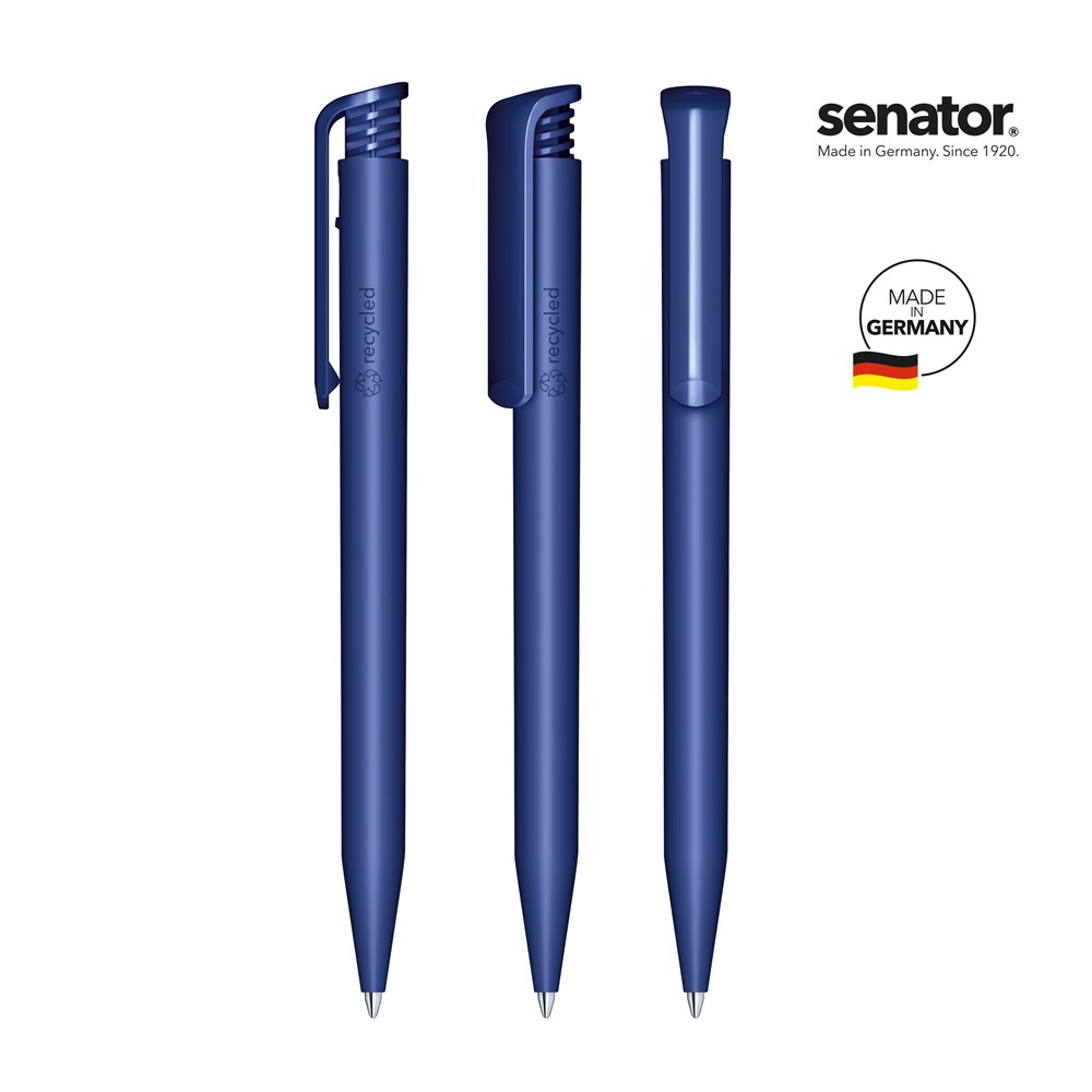senator® Super Hit Matt Recycled  Druckkugelschreiber blau 2757