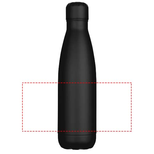 Bouteille d’eau Cove de 750 ml en acier inoxydable recyclé certifié RCS à simple paroi noir