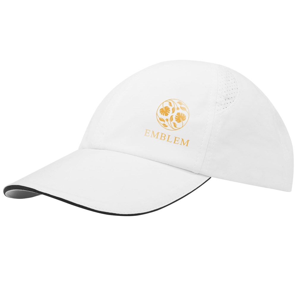 Morion GRS recycelte Cool Fit Kappe mit sechs Segmenten weiss