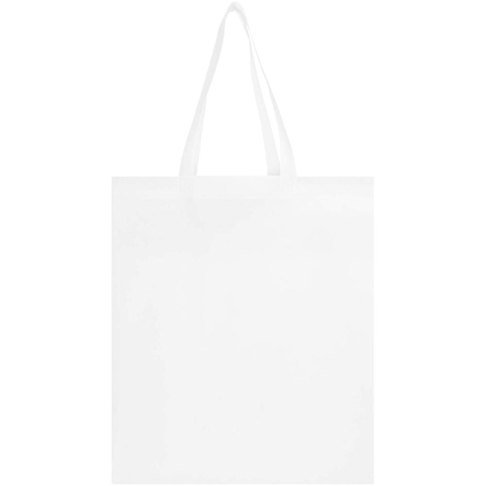 Sac shopping à soufflets EcoSeal non tissé recyclé et certifié GRS de 12 L Blanc