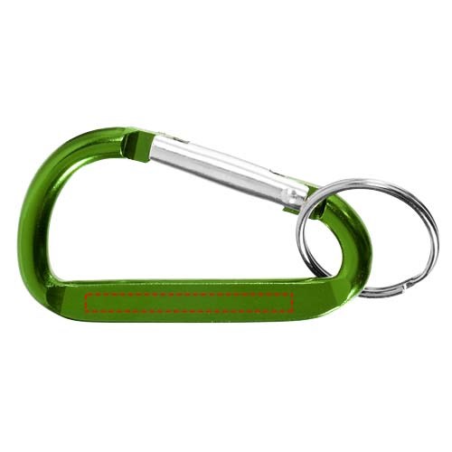 Timor RCS Karabiner Schlüsselanhänger aus recyceltem Aluminium grün