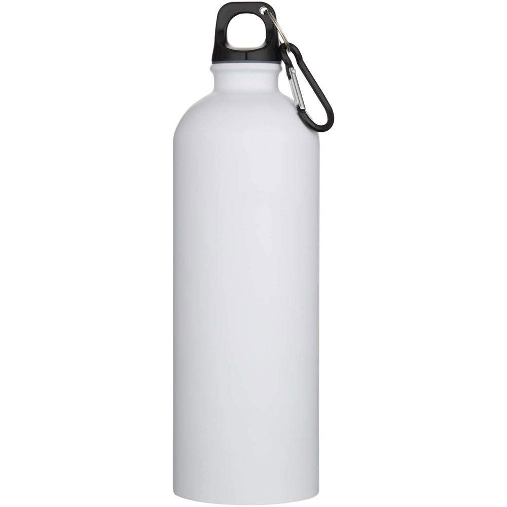 Oregon 750 ml matte RCS-zertifizierte, einwandige Trinkflasche aus recyceltem Edelstahl mit Karabinerhaken weiss