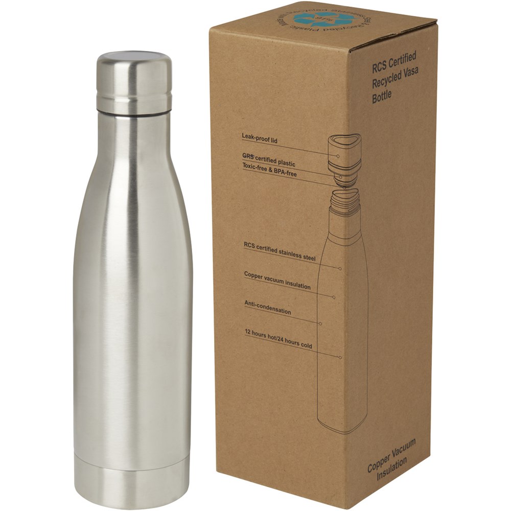 Bouteille isolante Recycle argenté