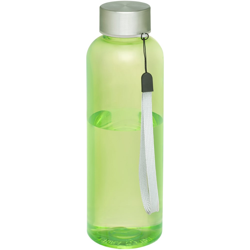 Trinkflasche Recycle limette transparent