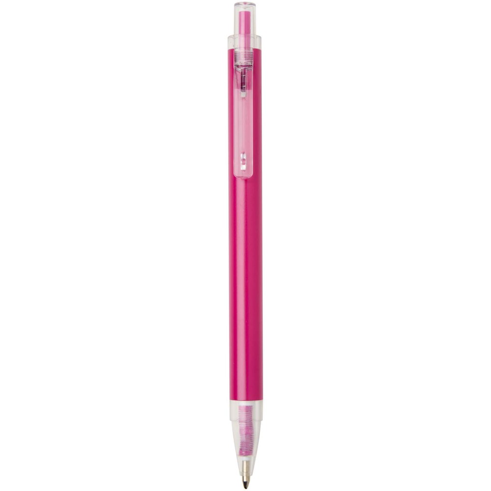 Stylo à bille Spectrum en aluminium recyclé (encre bleue) rose
