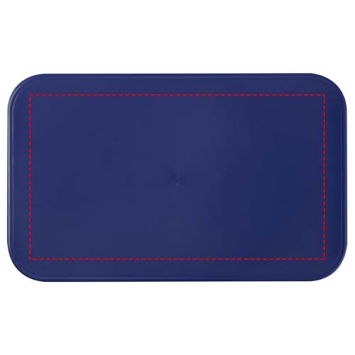 MIYO POP 700 + 700 ml doppelschichtige Lunchbox blau