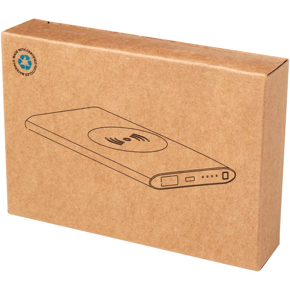 Juice 4000 mAh Typ-C kabellose Powerbank aus recyceltem Aluminium schwarz