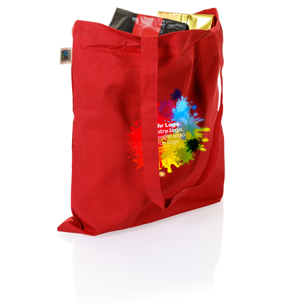 Sac en coton Fairtrade Loredana rouge