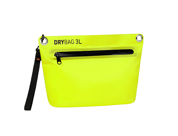 Reissverschluss-Tasche DRYBAG néon jaune