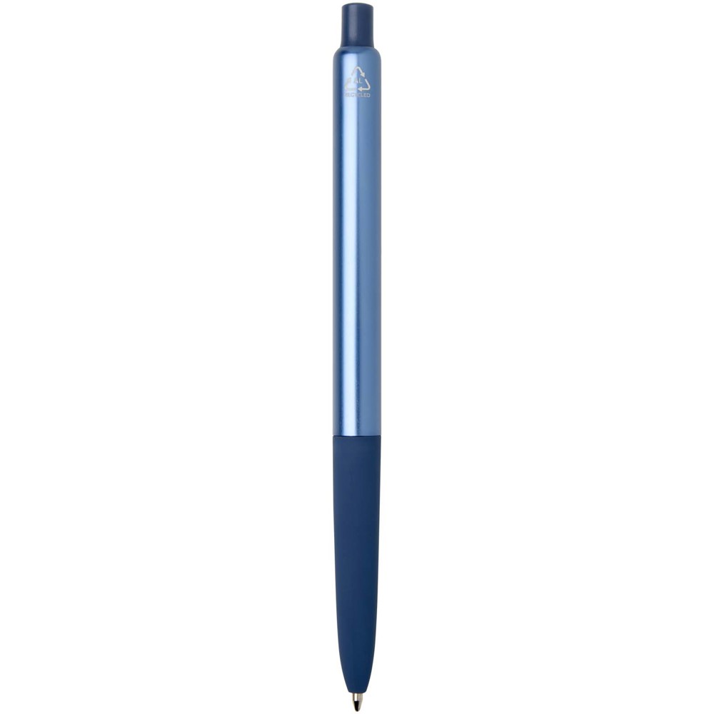 Soffit Kugelschreiber aus recyceltem Aluminium mit eloxierter Oberfläche (blaue Tinte) Ozeanblau